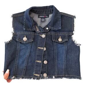 Limited Too girls size 8 vest outerwear Jean denim vest